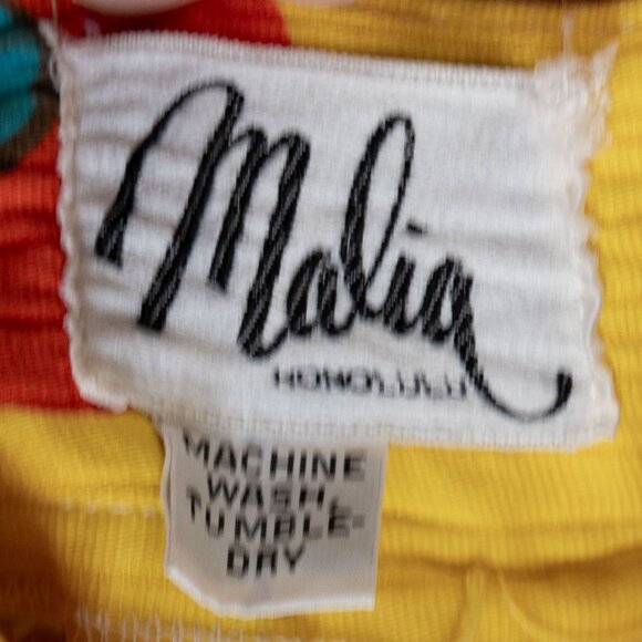 Vintage 60s Malia Honolulu Mini Dress Mod Floral Bright Neon Beach Cover Halter - Picture 5 of 14